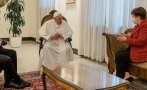 Кристалина Георгиева отиде на среща при папата Кристалина Георгиева отиде на среща при папата