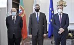 Стефан Янев се срещна с португалския външен министър и с еврокомисар Вархеи - гостите изразиха готовност да посредничат при преговорите със Северна Македония