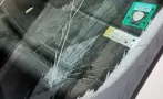 Щети за хиляди левове по колите в Асеновград след градушката в петък Щети за хиляди левове по колите в Асеновград след градушката в петък