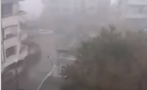 Лятна буря и градушка удариха Сандански, кал се свлече на магистрала 