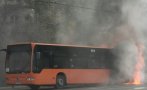 автобус пламна движение насред радомир