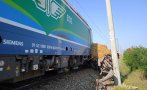 остана тежкия сблъсък влак камион снимки
