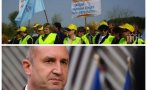 За четвърти път! Пътищари и строители блокират София на протест срещу служебния кабинет на Радев - дължат им над 36 млн. лева