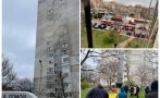 Пламна жилищен блок в Бургас (СНИМКИ/ВИДЕО)