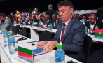 Боби Михайлов се снима на конгреса на ФИФА Боби Михайлов се снима на конгреса на ФИФА