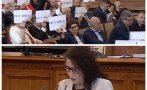 ИЗВЪНРЕДНО В ПИК TV! Акция на ГЕРБ срещу Калина Константинова в НС - издигнаха десетки плакати 