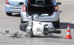 Катастрофа с мотор блокира пътя Пловдив-Карлово
