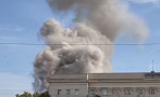 Взривове в Херсон, дим обхвана административна сграда на окупаторите (ВИДЕО)