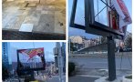 САМО В ПИК: Ураганният вятър в София събаря лампи и дървета, къса рекламни пана (СНИМКИ)
