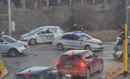 Катастрофа с патрулка затапи Самоковско шосе в София (СНИМКИ)