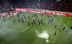 Грозни сцени в Гърция след дербито Олимпиакос - АЕК