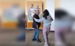 Скандално видео взриви интернет: Директор на училище вихри кючек пред портрета на Кирил и Методий