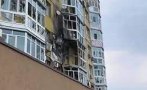 Дрон се вряза в жилищна сграда във Воронеж