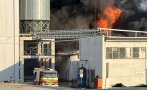 Пожар лумна в завод за фуражни храни в Ловеч