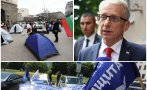 НАПРЕЖЕНИЕТО РАСТЕ: Задава се голям протест срещу кабинета - разпъват палатки под прозорците на Денков