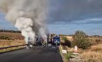 Тежка катастрофа между два автобуса и ТИР с над 60 ранени в Румъния (ВИДЕО)