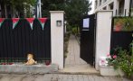 Цветя пред посолството на Палестина в памет на жертвите в Газа