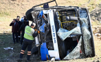 22-ма са ранени при тежка катастрофа с автобус в Турция