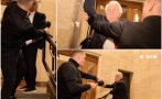 невиждано шоу бойко рашков нападна един журналист млати чадър потресаващо видео