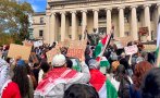 протести студенти окупираха колумбийския университет защита палестинците видео