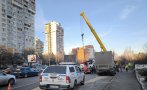 остана пешеходния мост софия натресе камион снимки