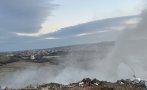 Сметище за строителни отпадъци пламна край Харманли