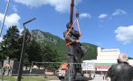 върнаха паметника ботев враца посрещнаха духова музика снимки