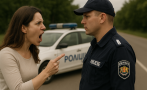 жена удари полицай семеен скандал шумен