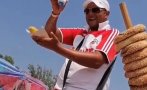 тесла морето удари синята зона слънчев бряг кинта кочан кукуруз плажа