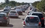 четири катастрофи огромно задръстване тракия бургас
