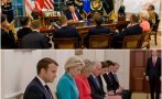 Вижте истински СНИМКИ от срещата на Тръмп с евролидерите в Белия дом - нямат общо с фейка, разпространяван в Мрежата