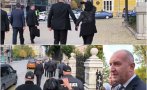 МЪЛНИЯ В ПИК TV! Вижте каква жалка гледка е президентът Румен Радев - четирима гардове на НСО и двама полицаи го пазят от жена с телефон (ВИДЕО)