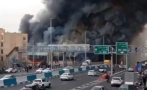 голям пожар избухна пазар техеран видео