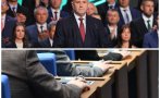 голямото пренареждане стария ред радев обърна парламента хастара наопаки седи сред новите 240 скица