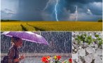 неустойчиво време слънчево обед после дъжд гръмотевици градушки карта