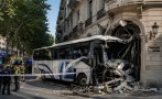 автобус вряза сграда испански град ранени