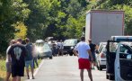 тежък удар катастрофа затвори пътя варна бургас опашката километрична