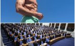 можете познаете депутат пусна снимка плажа плочки корема мускули културист