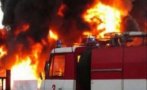 Пожар лумна в учебен център за шофьори в Пловдив