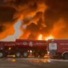 огромен пожар летището кувейт атака дрон видео