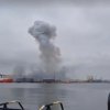 морски дрон експлодира пристанището румънския град констанца